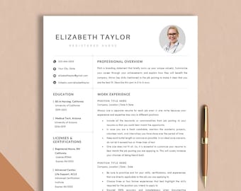 Registered Nurse Resume Template Nursing Student Resume, RN Resume Template Physician CV Template, Medical Resume, Nurse Practitioner Resume