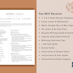 Resume Template Bundle, CV Template Word, CV Google Doc & Resume Pages ...