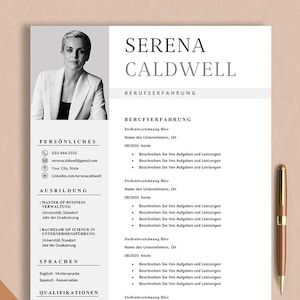 Lebenslauf Vorlage Bewerbung Vorlage Deutsch | Bewerbungsvorlagen Word, Google Docs & Pages | Lebenslauf Anschreiben Bewerbungsunterlagen