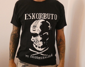 Camiseta ESKORBUTO "MI DEGENERACIÓN" serigrafiada