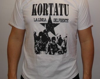 Camiseta de Kortatu serigrafiada