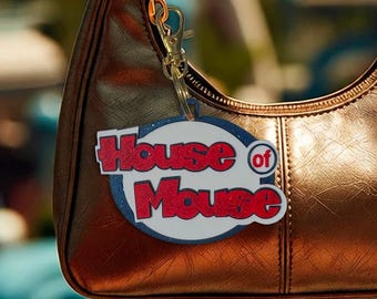 House of Mouse Purse Charm, Y2K Nostalgic Disney Keychain,  Bag charm Accessory