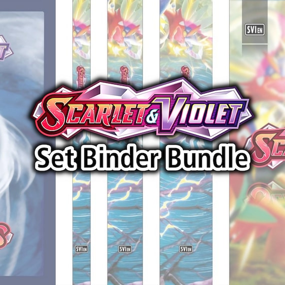 Scarlet & Violet - Base | SET | Front + Back Binder Covers | 0.5", 1.0", 1.5" Binder Labels - Pokemon TCG - Organize Pokemon Cards - Etsy Scarlet & Violet - Base | SET | Front + Back Binder Covers | 0.5", 1.0", 1.5" Binder Labels - Pokemon TCG - Organize Pokemon Cards - Etsy