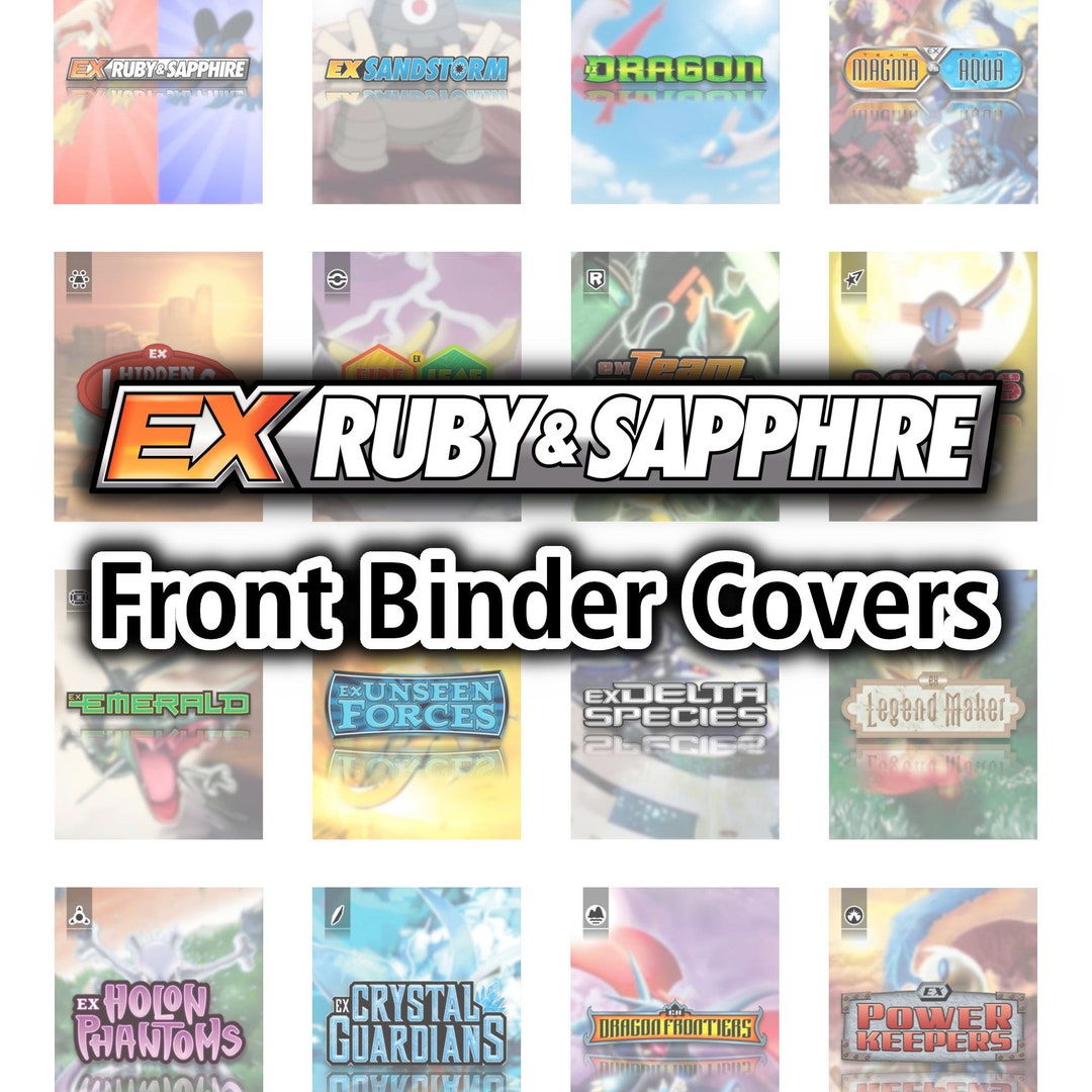 EX Series FRONT Binder Covers - Pokemon TCG - Organize Pokemon Cards - Etsy EX Series FRONT Binder Covers - Pokemon TCG - Organize Pokemon Cards - Etsy