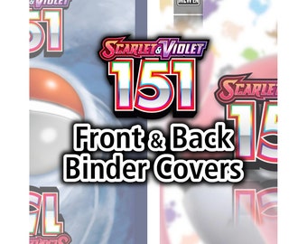 151 | Front and Back Binder Covers - Pokemon TCG - Organize Pokemon Cards