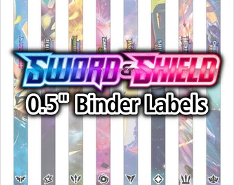 EX シリーズ 0.5 インチ バインダー 背ラベル - ポケモン TCG