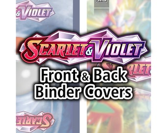 Scarlet & Violet - Base | Front and Back Binder Covers - Pokemon TCG - Organize Pokemon Cards
