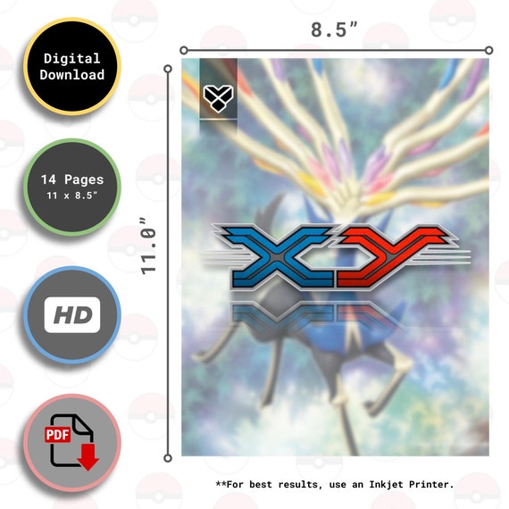 XY Series FRONT Binder Covers - Pokemon TCG - Organize Pokemon Cards - Etsy