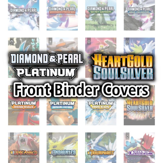 Diamond and Pearl + Platinum + Heart Gold & Soul Silver Series FRONT Binder Covers - Pokemon TCG - Organize Pokemon Cards - Etsy Diamond and Pearl + Platinum + Heart Gold & Soul Silver Series FRONT Binder Covers - Pokemon TCG - Organize Pokemon Cards - Etsy