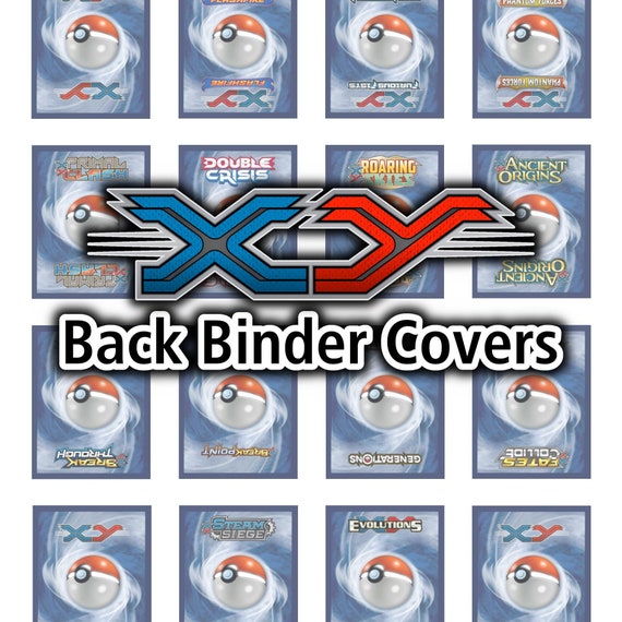 XY Series BACK Binder Covers - Pokemon TCG - Organize Pokemon Cards - Etsy XY Series BACK Binder Covers - Pokemon TCG - Organize Pokemon Cards - Etsy