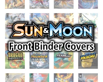 Black & White Series FRONT Binder Covers - Pokemon TCG - Organize Pokemon  Cards - Etsy
