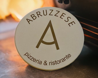 Personalized 12in Tan Pizza Stone - Laser Engraved, Engraved Gift, Unique Wedding Gift, Anniversary gift, Housewarming Gift, Family Recipe