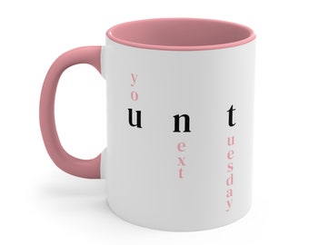 Crossword CUNT Mug, Adult Coffee Tea Hot Cocoa Mug, Offensive Gift for Friends/ Family, UNT CUNT Coffee Mug, Sarcastic Gifts, White Elephant
