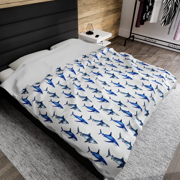 Aqua Shag Blanket main image 0