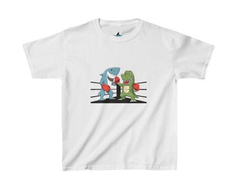 T-shirt enfant Crocodile Vs Shark Fight