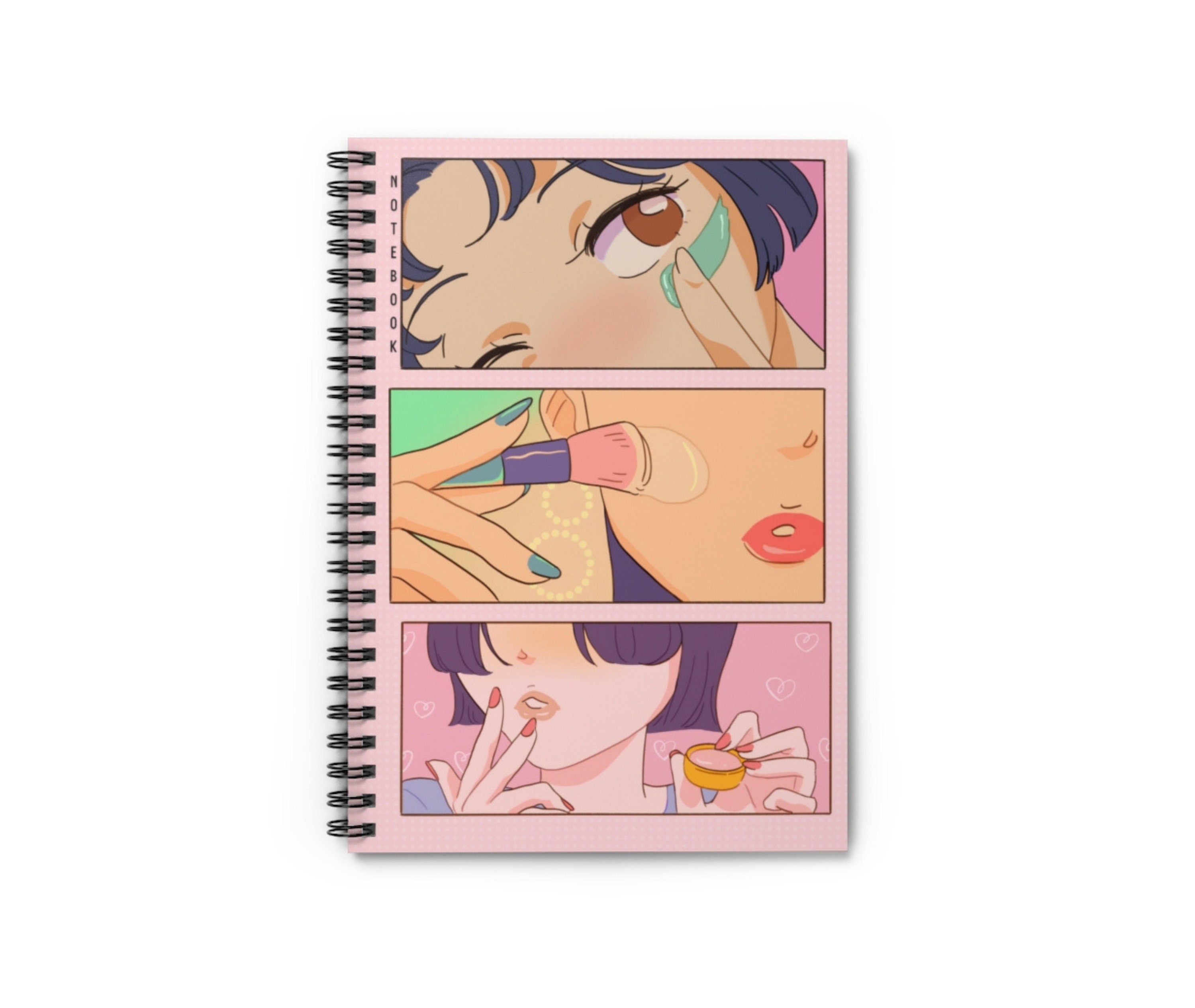 Notebooks Aesthetic Oil Painting Cover Coil Book A5 Sketchbook Journals  Diary Notepad Weekly Planner Office School