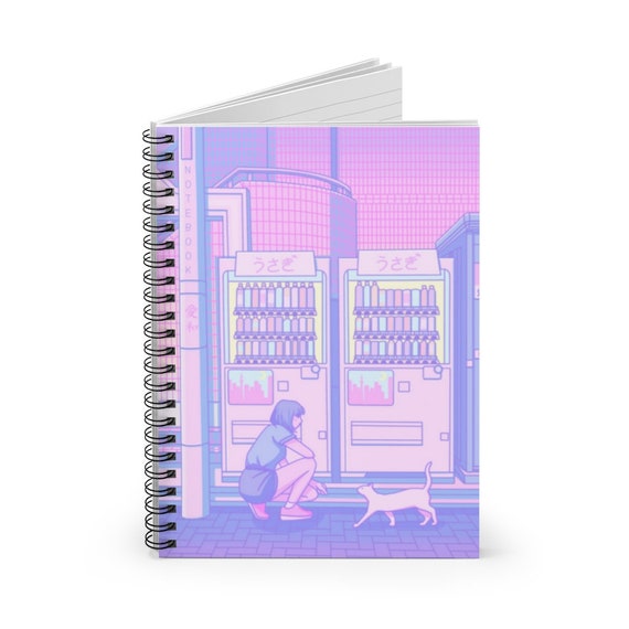 Japanese Notebook, Anime Notebook, Spiral Bound Journal, Aesthetic  Notebook, Aesthetic Journal, Composition Notebook for School 