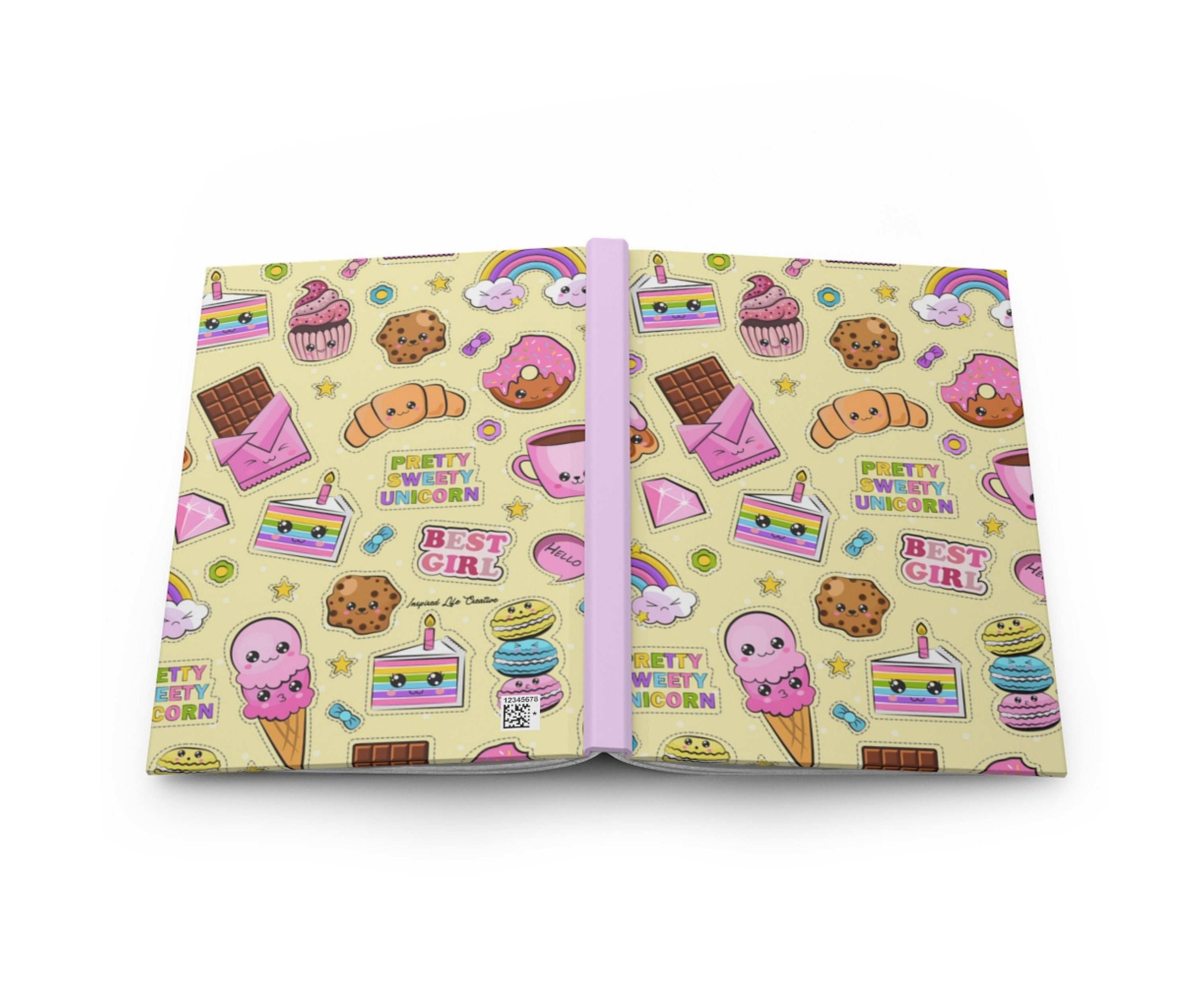 Kawaii Journal, Kawaii Notebook, Hardcover Journal for Girls and Tweens,  Cute Kawaii Notebook, Kawaii Diary, Gift for Tweens 