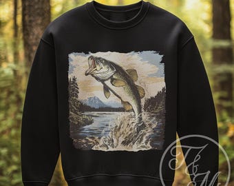 Sweat Vintage Homme 90s – Marlin, Poisson, Pêche, USA 1993, Taille XL, Gris