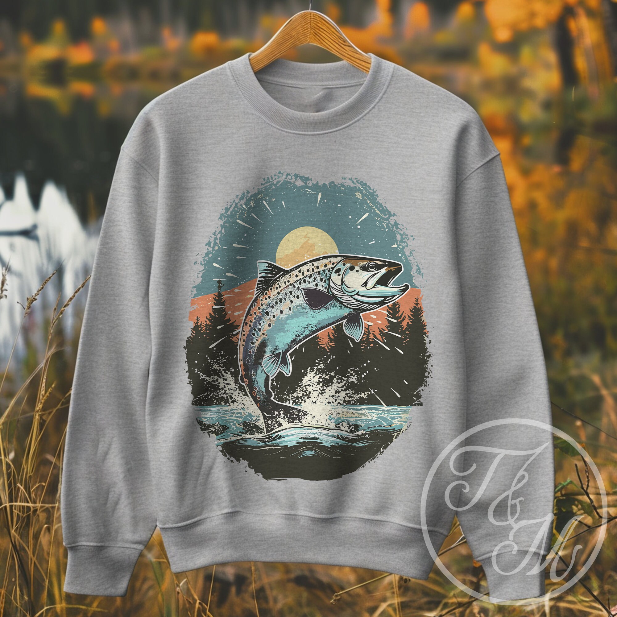 Brook Trout Sweater - Etsy