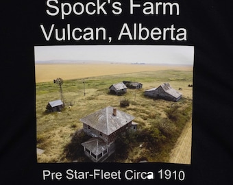 Spock's Farm Vulcan Alberta T-Shirt, Star Trek Gift