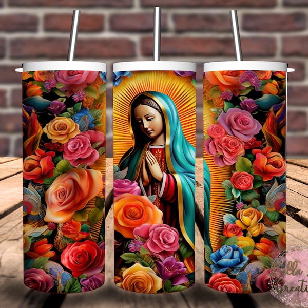 Virgen de Guadalupe Tumbler Wrap Bundle - 5 images