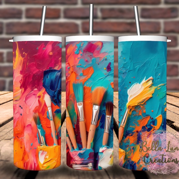 Colorful Painters Dream - Artist Tumbler Wrap Bundle