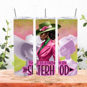 5 PNG Bundle - Strength in Sisterhood - Straight Sublimation Tumbler Wraps (5 wraps)