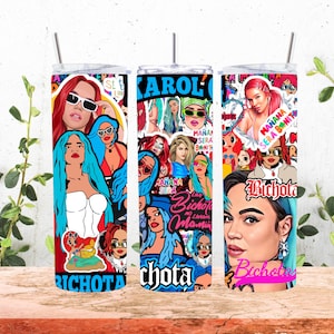 1 PNG - 20 oz Sublimation Tumbler Wrap - Karol G