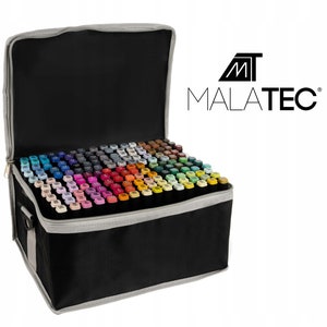 Set de 120 Marcadores Dual Tips + 1 blender (Punta Biselada – Pincel) base  alcohol Ohuhu - ¡Dibuja tu mundo!