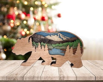 Bear Decor Mountain Decor Bear Gift
