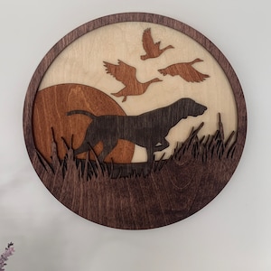 Hunting dog Decor Dog decor Hunting decor Bird dog decor Hunting Gift duck decor