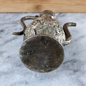 Small Antique Bronze Brass Teapot image 3