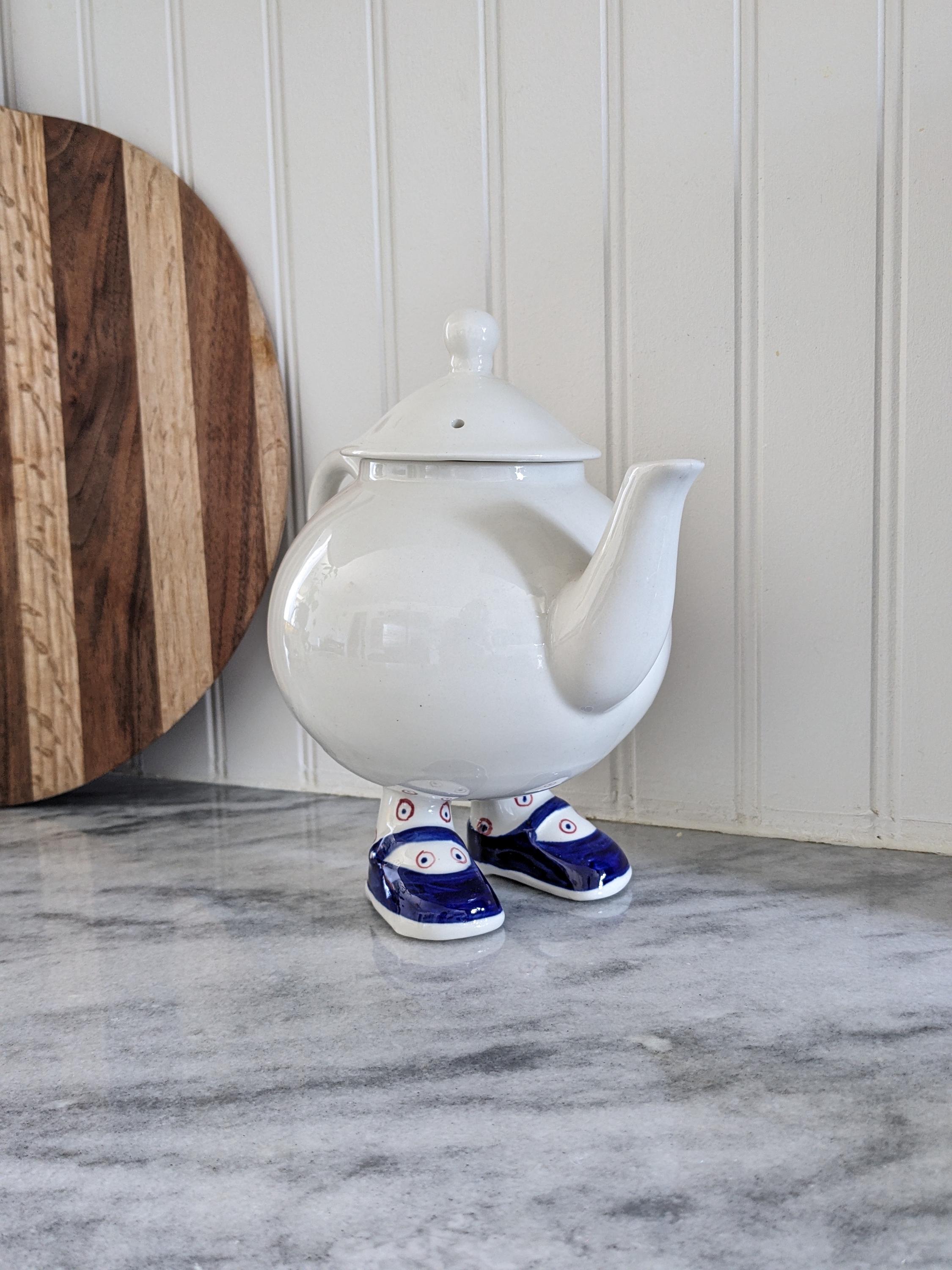 ＊Carlton ware walking Tea Pot＊ 1970s Carlton Walking Ware Ceramic Tea Pot, Lustre Design