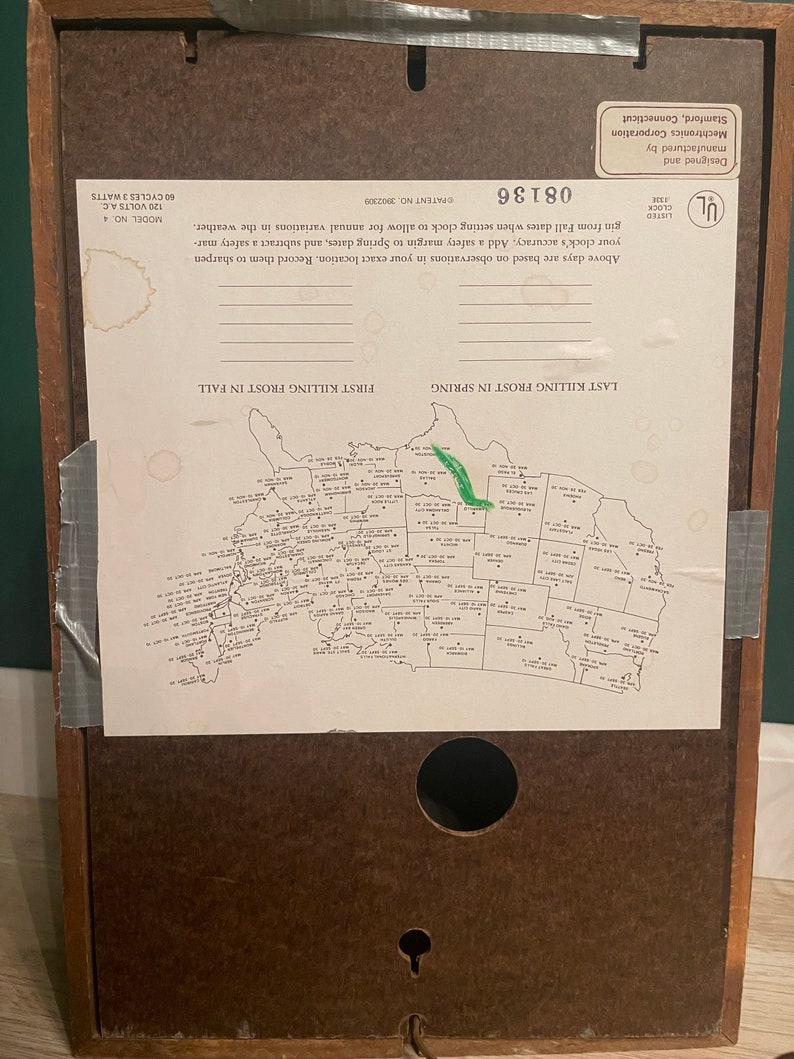 Vintage Mechtronics Planters Clock Working Condition Etsy