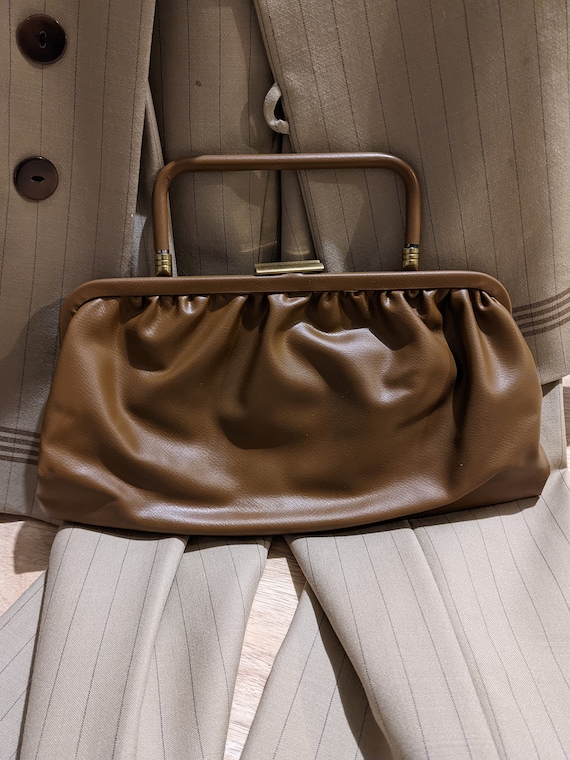 Vintage Brown Leather Hand Bag