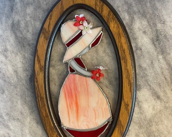 Vintage Stained Glass Holly Hobby
