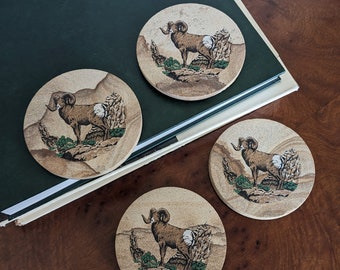 Set di 4 sottobicchieri - Pecora - Italia