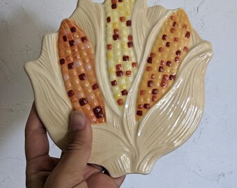 Vintage Avon Fall Autumn Decorative Ceramic Trivet Wall Hanging