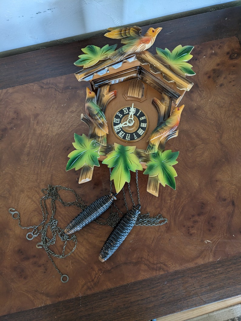 Beautiful Vintage German Cuckoo Clock Etsy
