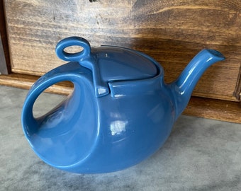 Vintage Blue Art Deco Hall Teapot