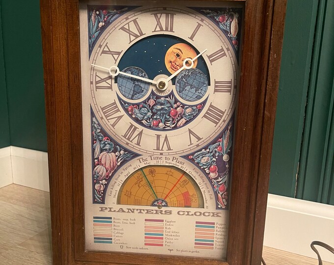 Vintage Mechtronics Planters Clock Working Condition Etsy