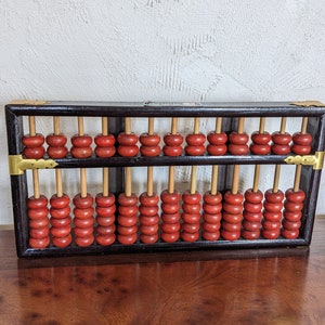 Vintage Abacus Soroban Chinese Calculator