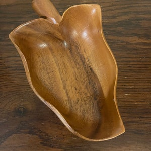 HandCarved Wooden Pepper Bowl image 1