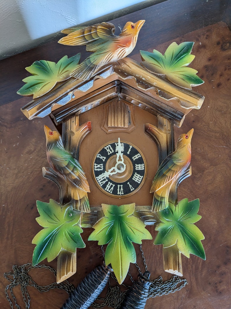 Beautiful Vintage German Cuckoo Clock Etsy
