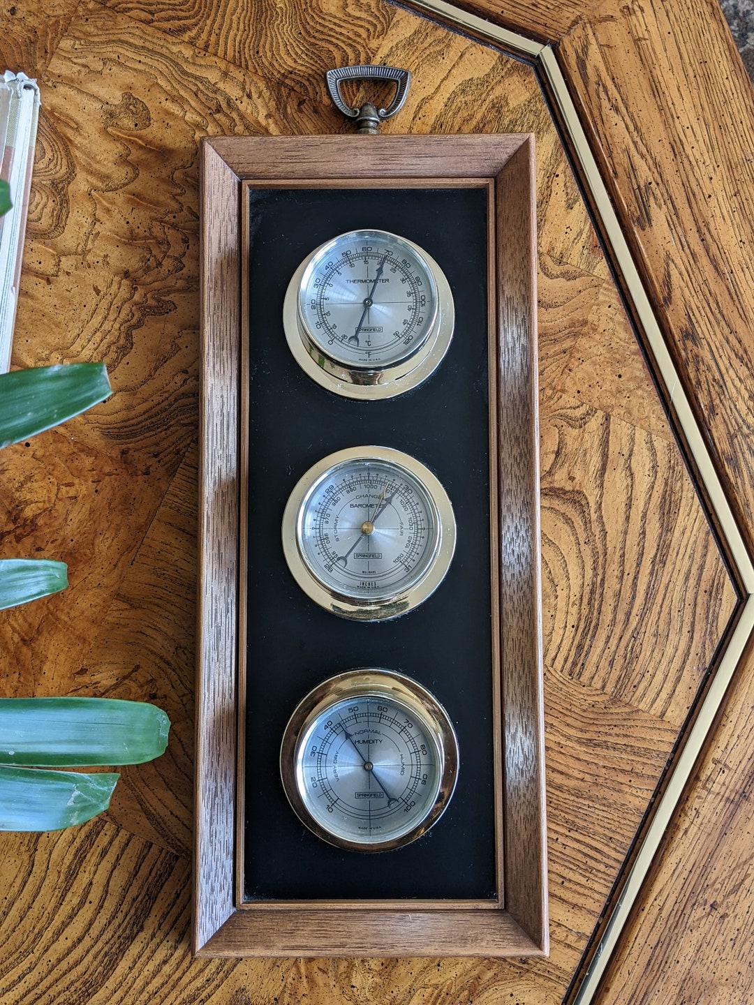 Vintage Springfield Barometer Etsy
