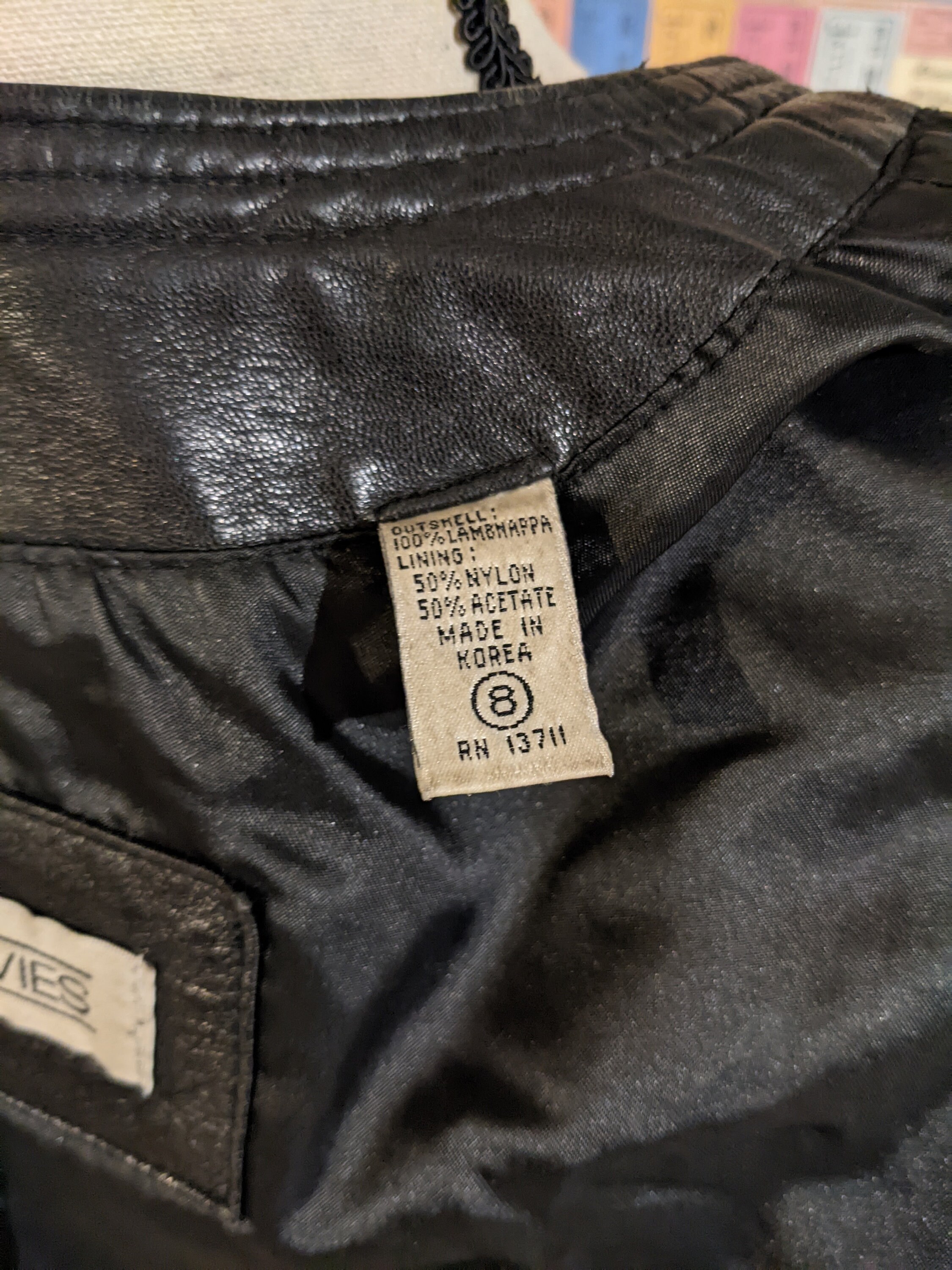 Vintage Black Leather Jacket Gold Hardware Etsy