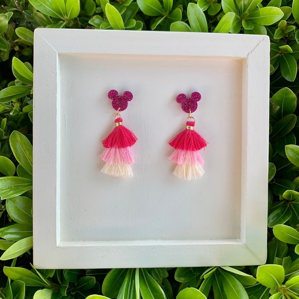 Mouse Tassel Earrings