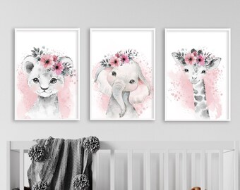 Baby Girl Nursery Wall Art - Etsy