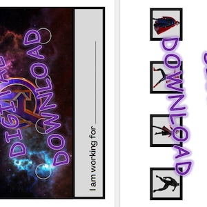 Avengers / Token Board/ DIGITAL DOWNLOAD/ PRINTABLE